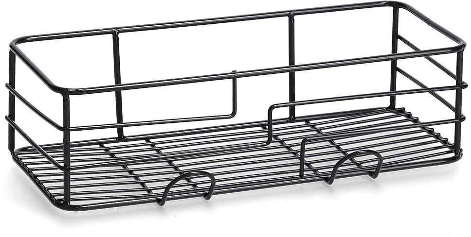 Zeller Badregal, Schwarz, 28x10x8,5cm