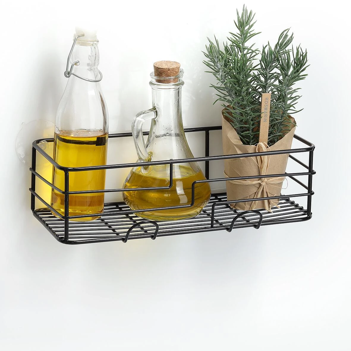 Zeller Badregal, Schwarz, 28x10x8,5cm – Bild 3