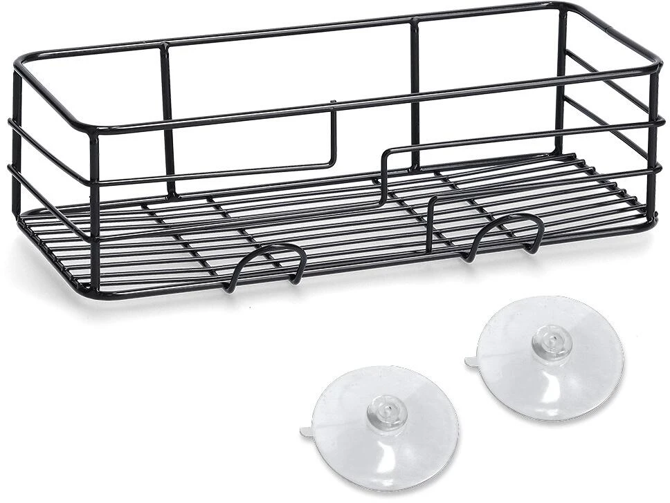 Zeller Badregal, Schwarz, 28x10x8,5cm – Bild 4