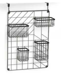 Zeller Wandorganizer Set, 5-teilig, Schwarz