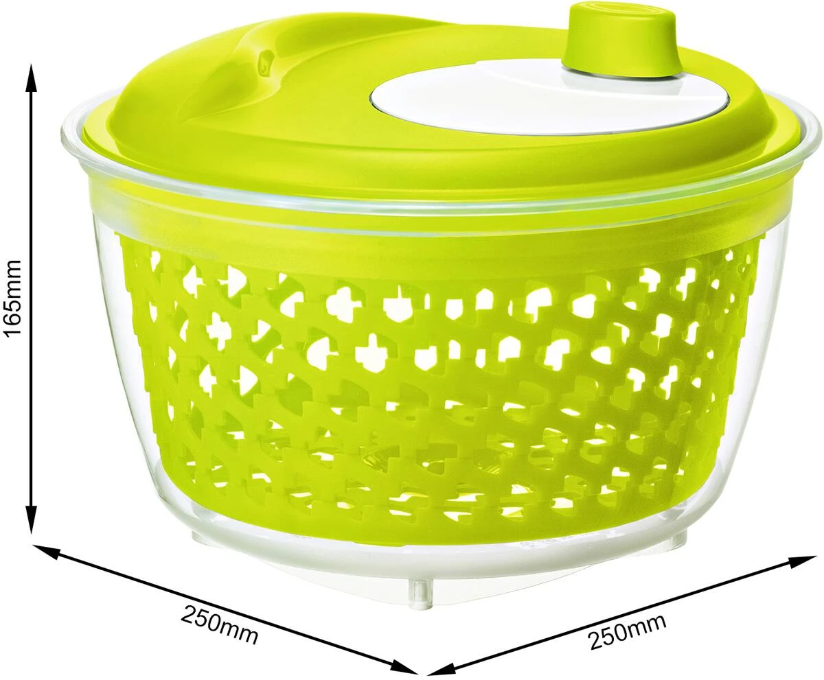Rotho Fresh Salatschleuder, 4,5L, Grün – Bild 2