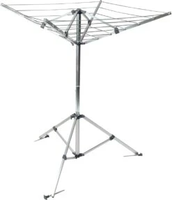 Bo-Camp Wäschespinne, 145x106cm, Grau/Silber