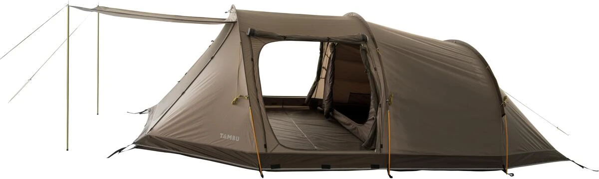 Tambu Durdanta Trekking Tunnelzelt, 4 Personen, 470x300x145cm, Braun – Bild 4