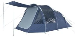Tambu Suti Familien Tunnelzelt TC, 4 Personen, 450x260x195cm, Grau/blau