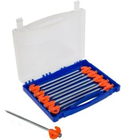 Regatta Rock Pegs Stahlheringe, 8 Zoll, Grau, 20 Stück