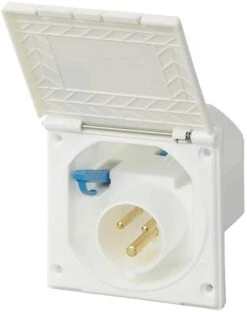 Pro Plus CEE-Einspeisestecker Einbau Eckig, 220-240V, 16A