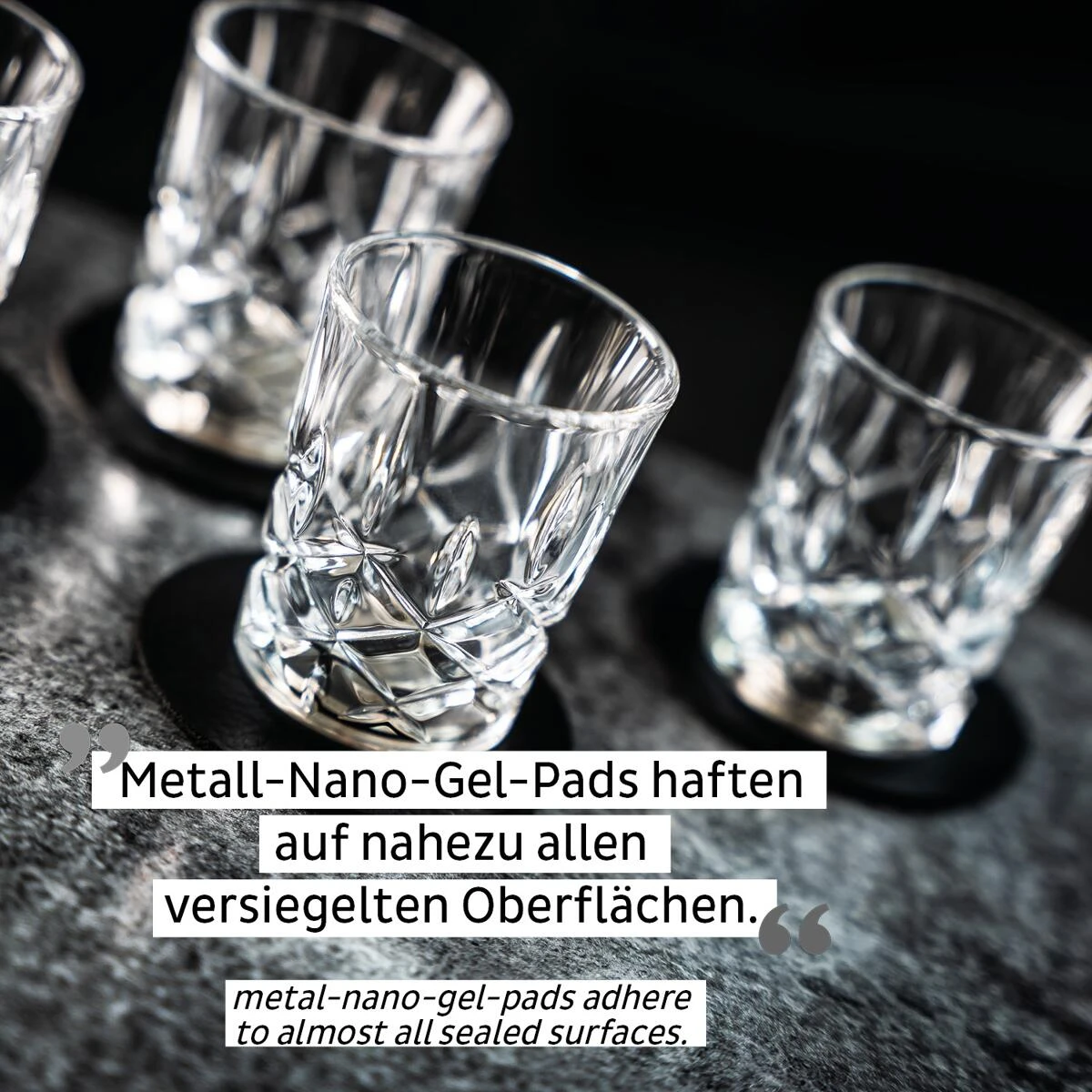 Silwy Magnet Kristall-Shotglas, 4-teilig, 4cl, Transparent – Bild 6