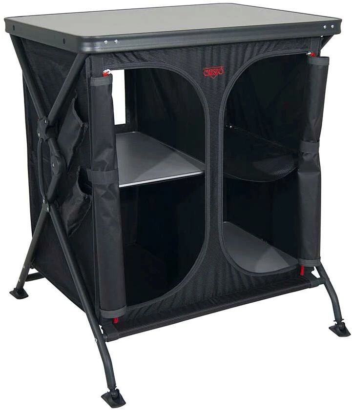 Crespo AP-104 Faltschrank, 76x76x85cm, Schwarz