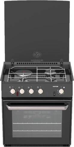 Thetford Triplex Plus Dual Fuel Backofen- / Grillkombination (30mbar) Mit Elektrokochplatte (230V), 36l