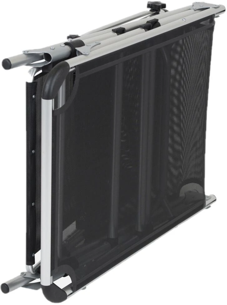 Bo-Camp Campingliege Mit Sonnenschutz, Schwarz – Bild 2