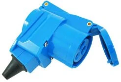 Haba CEE-Winkelkupplung, 230V/16A, Blau
