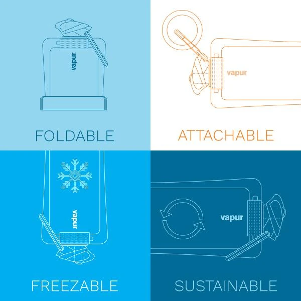 Vapur Wine Carrier Weinflasche, 750ml, Maroon – Bild 3