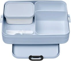 Mepal Take A Break Large Bento Lunchbox, 1,5L, Nordic Blue