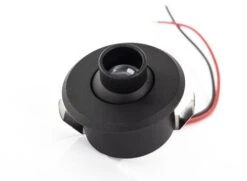 Dimatec LED-Mini Einbauspot, Kurz, 12V/0,4W, Schwarz/matt