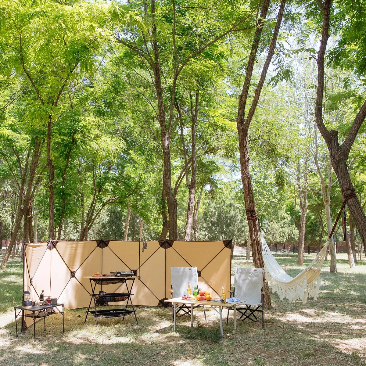 KingCamp Stonehenge Q 500 Camden Windschutz, Beige – Bild 4