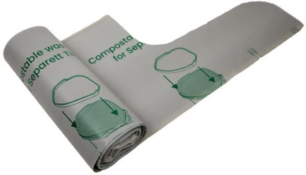 Separett Tiny Abfallbeutel, Kompostierbar, 1x10-Stück, Grau – Bild 2