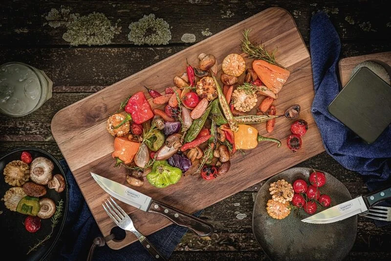 Tramontina Jumbo Steakbesteck, 4-teilig, Braun – Bild 4