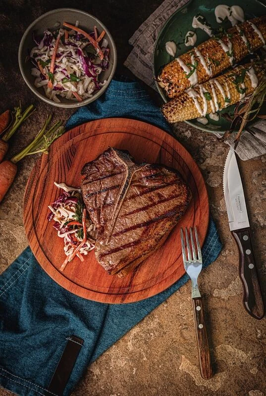 Tramontina Jumbo Steakbesteck, 4-teilig, Braun – Bild 5