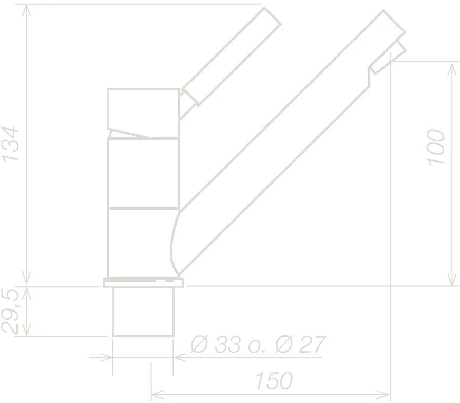 RK Reich Keramik Trend E Einhebelmischer, Ø27mm, Tülle, Mikroschalter, Chrom – Bild 2