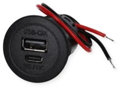 FAWO Power-USB-C/A Doppelsteckdose, 12/24V