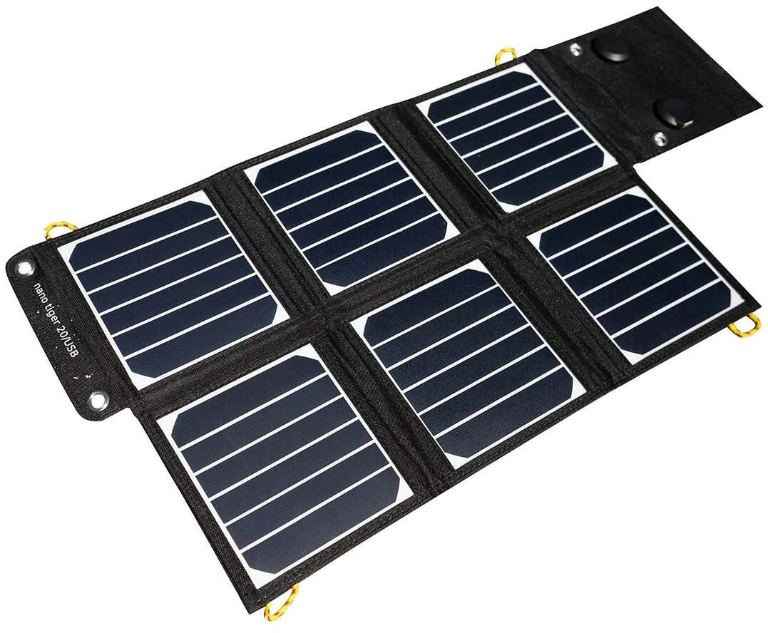 Tigerexped Nano Tiger 20 Solarmodul, USB-Anschluss, 21W