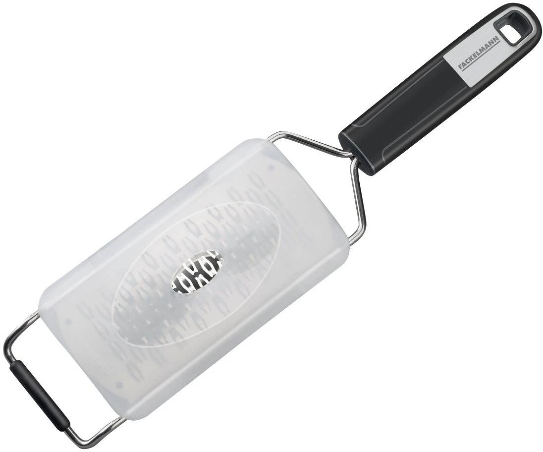 Fackelmann Sense 2-Wege Handreibe, Schwarz/silber