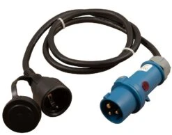 Weingärtner Kabel Stecker CEE Auf Schukokupplung, 1,5m, 3x2,5mm²