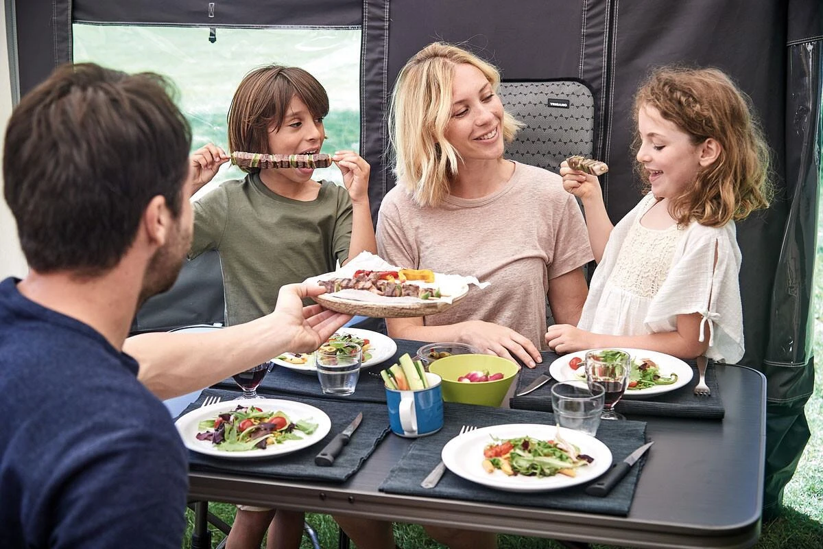 Trigano Premium Campingtisch, 115x70cm, Anthrazit – Bild 3