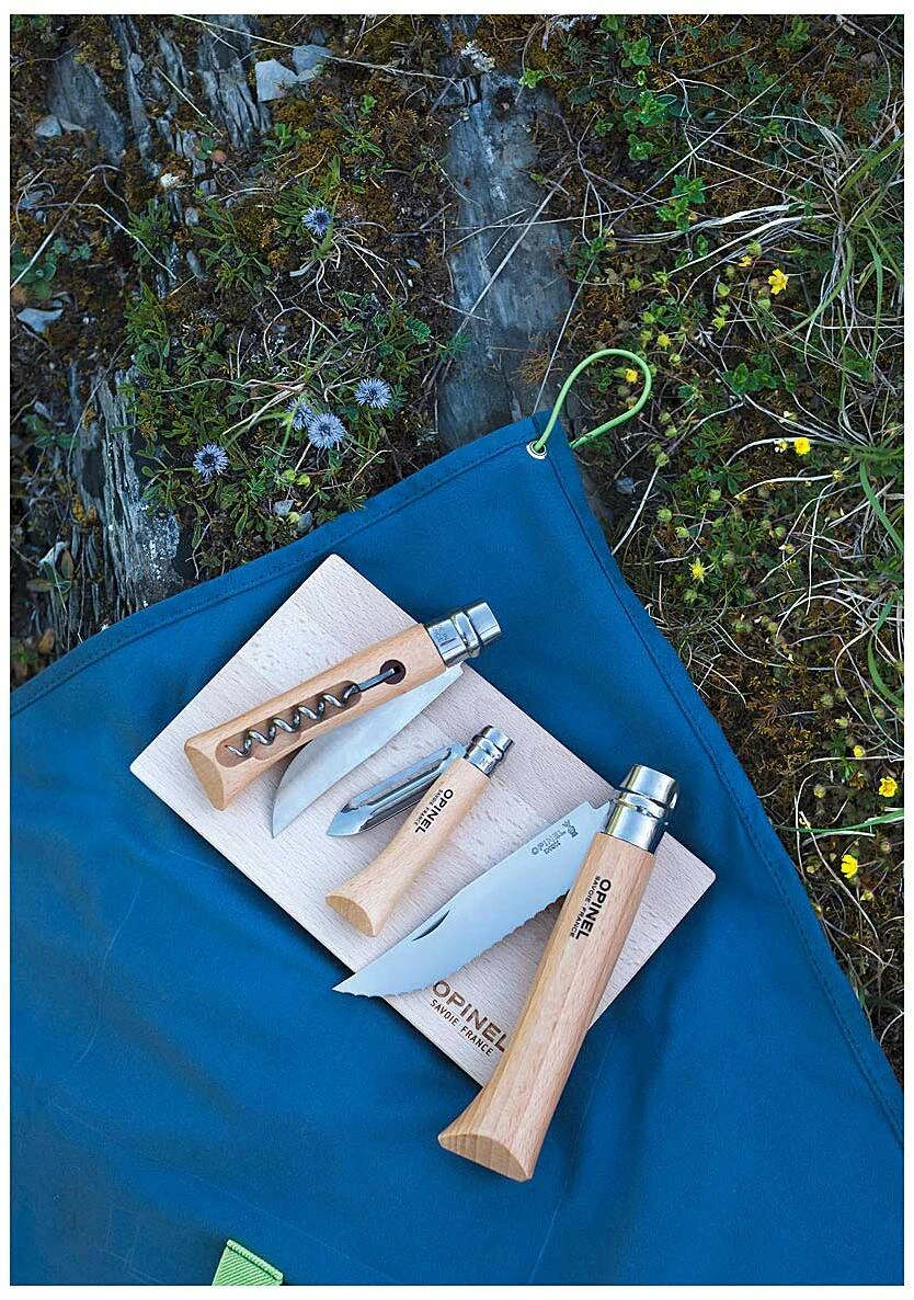 Opinel Outdoor Brotzeit-Set, Dunkelblau, 3-teilig – Bild 6