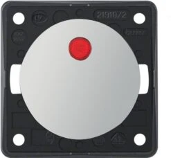 Berker Integro Flow/Pure Kontroll-Ausschalter, Beleuchtet, Chrom Gänzend, 230V