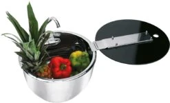 Can LR1751 Edelstahl Spüle Mit Wasserhahn, ø30cm