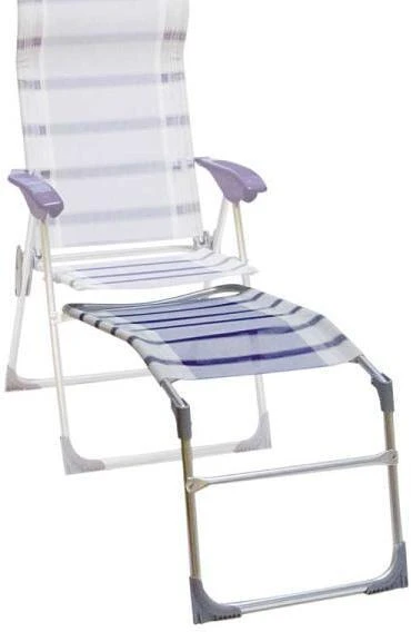 Camp4 Venezia Comfort II Beinauflage, Blau/weiß – Bild 2