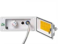 RK Reich Wassersteckdose Mit Vormischer & Dusche, Weiß, Ohne Schloss