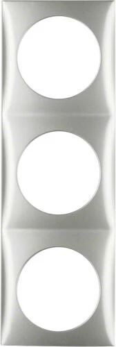 Berker Integro Flow Rahmen, 3-fach, Chrom Matt Lackiert