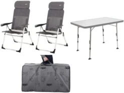 Crespo Valencia Stuhl- Und Tischset, Ungepolstert, Anthrazit