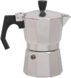BasicNature Bellanapoli Espresso-Maker, Alu Natur, Für 6-Tassen