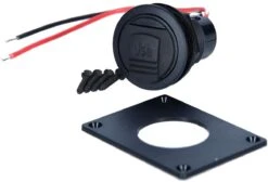 Pro Car USB-Power-Steckdose Mit Klappdeckel, Inkl. Montageplatte, 3A, 12/24V