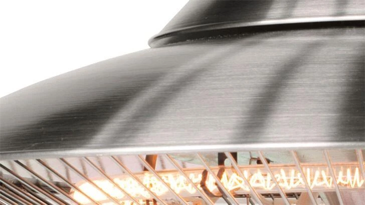 Outwell Fuji Terrassenstrahler, 230V, 1500W, Silver – Bild 2