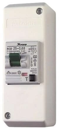 Jaeger Sicherungskasten FI-Schutzschalter