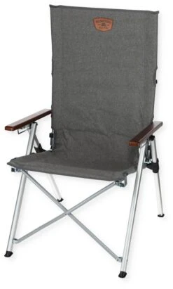 Holiday Travel Joplin Faltstuhl Mit Holzarmlehne, Grau-meliert