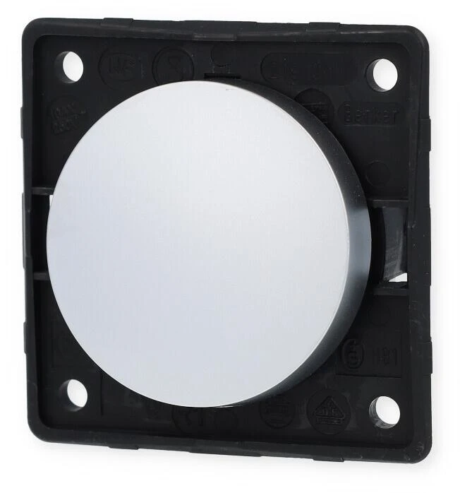 Berker Integro Flow/Pure Ausschalter, Chrom Matt, 230V