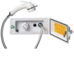 RK Reich Wassersteckdose Mit Vormischer & Dusche, Weiß, Ohne Schalter