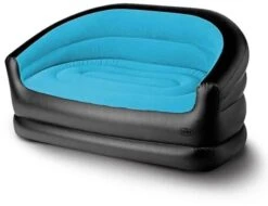 Camp4 Relax Double Luftsofa, Schwarz/eisblau