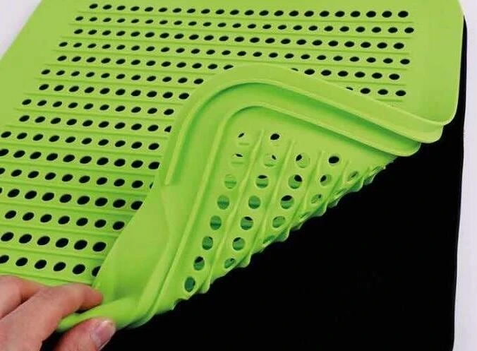 Camp4 Rollbare Geschirrmatte, 38x36cm, Grün/schwarz – Bild 4