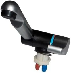 RK Reich Mono-Mix Style Einhebelmischer, Ø27mm, Tülle, Mikroschalter, Mattnickel