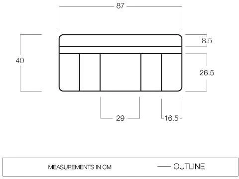 Vango Sky Storage 5 Pockets Organizer, Grau – Bild 3