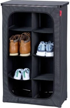 Isabella Schuh-Faltschrank, 50x30x85cm, Dunkelgrau