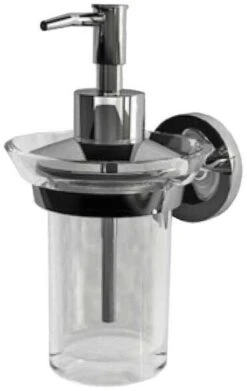 Round Seifenspender, 99x125x118mm, Verchromt