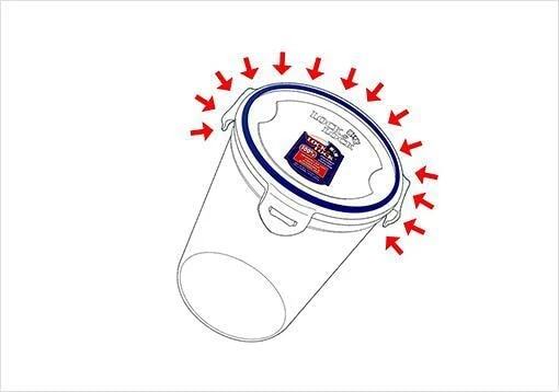 Lock & Lock Lock&Lock Classic Vorratsdose Mit Serviereinsatz, 3,6L – Bild 4