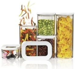Mepal Modula Vorratsdosen-Set, 5-teilig, Weiß